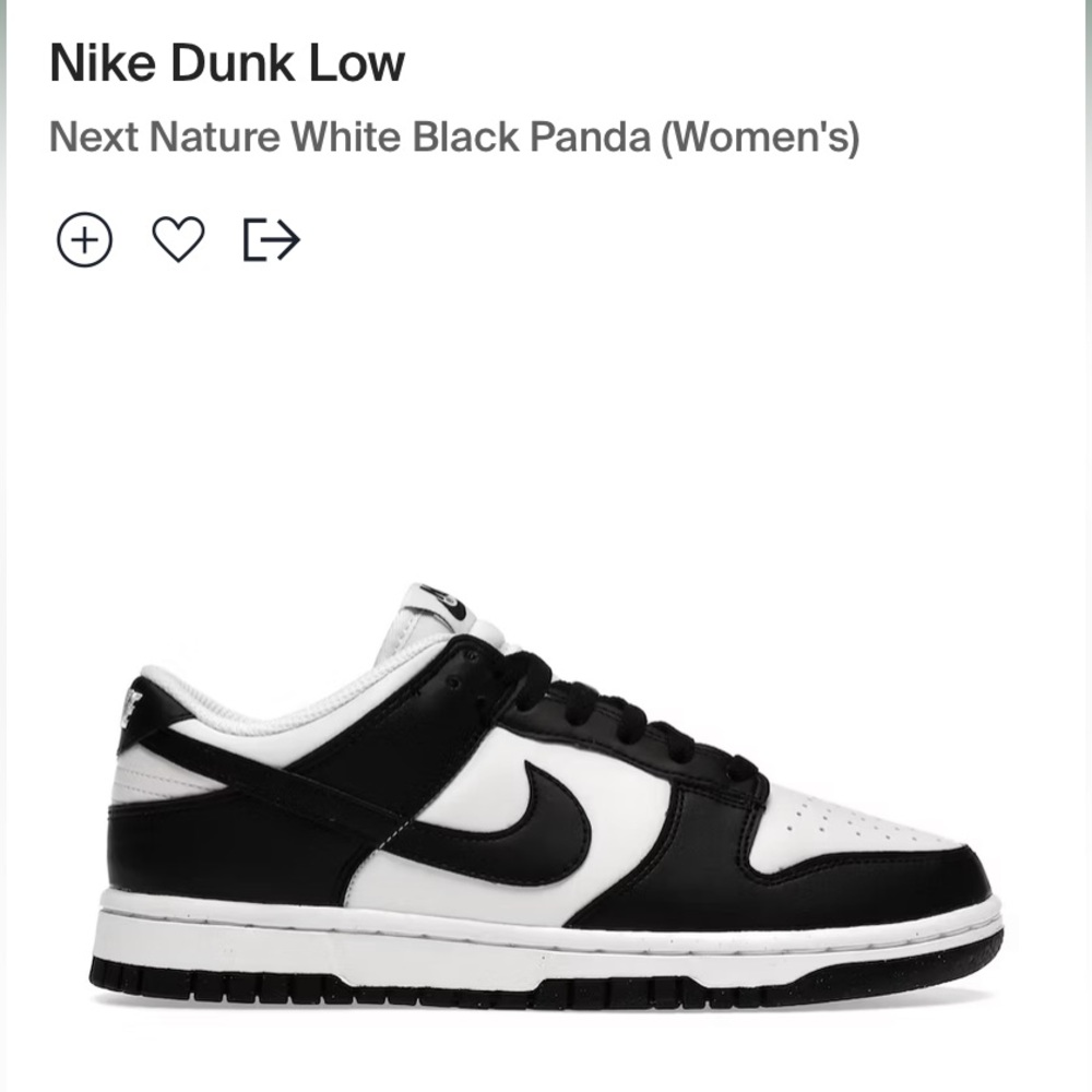 Nike women’s dunks low dunk Next Nature Panda